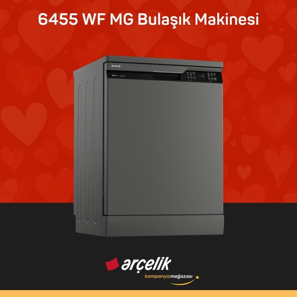 ARÇELİK 6455 WF MG Bulaşık Makinesi