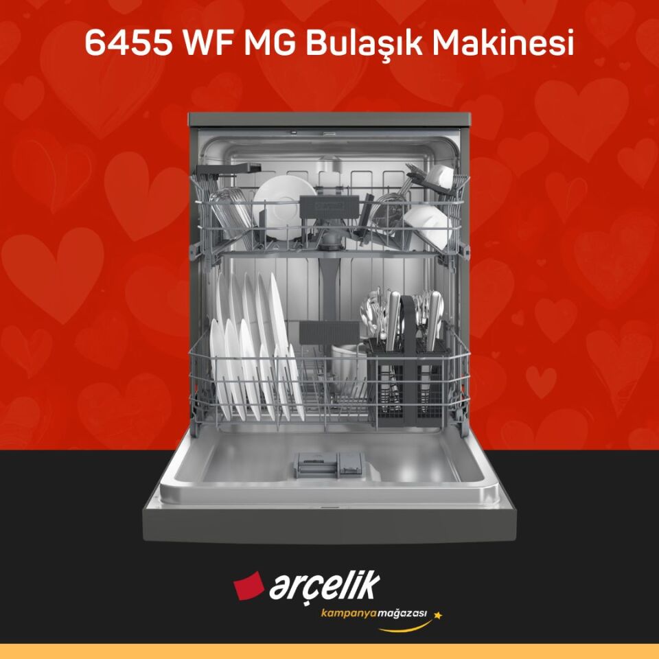 ARÇELİK 6455 WF MG Bulaşık Makinesi