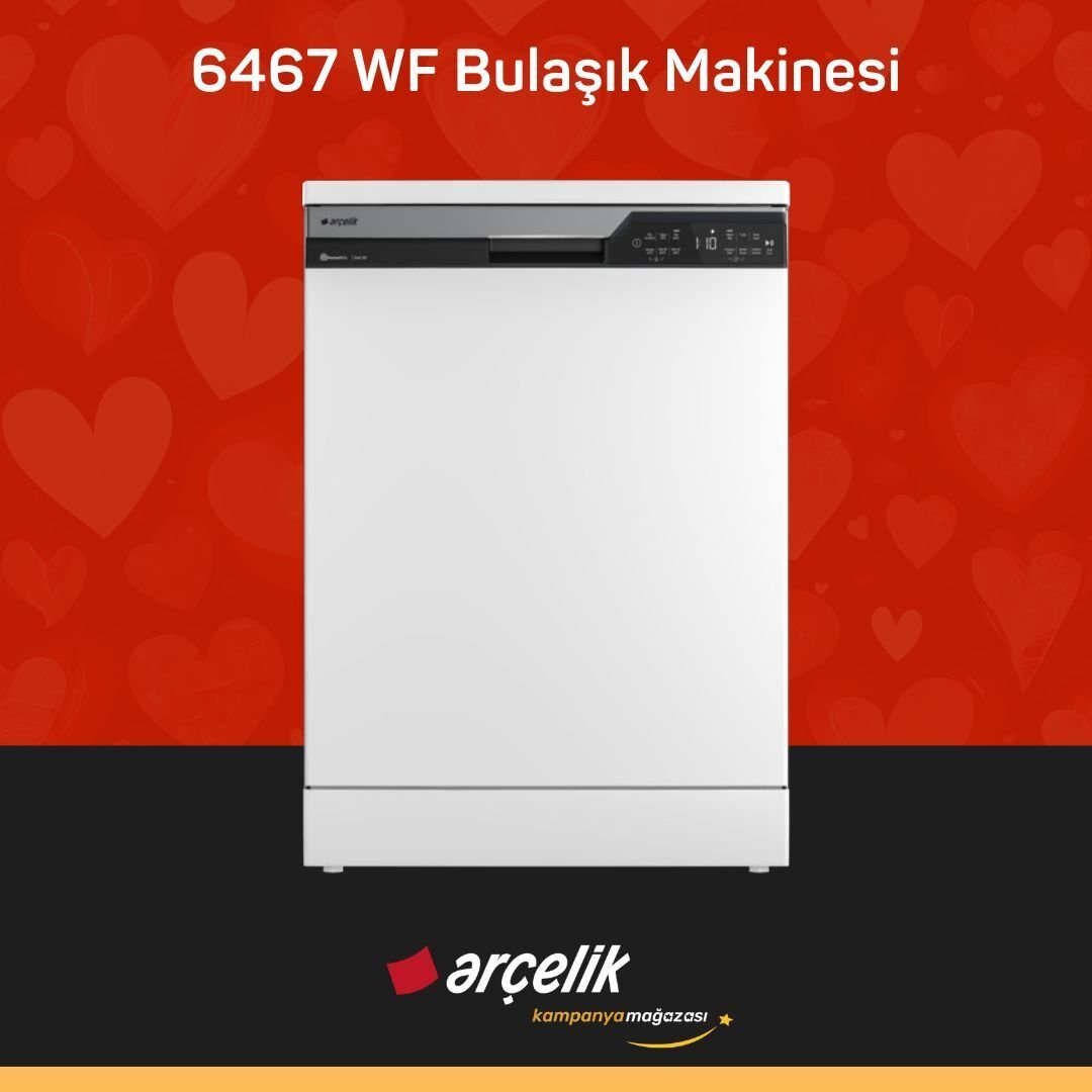 ARÇELİK 6467 WF Bulaşık Makinesi
