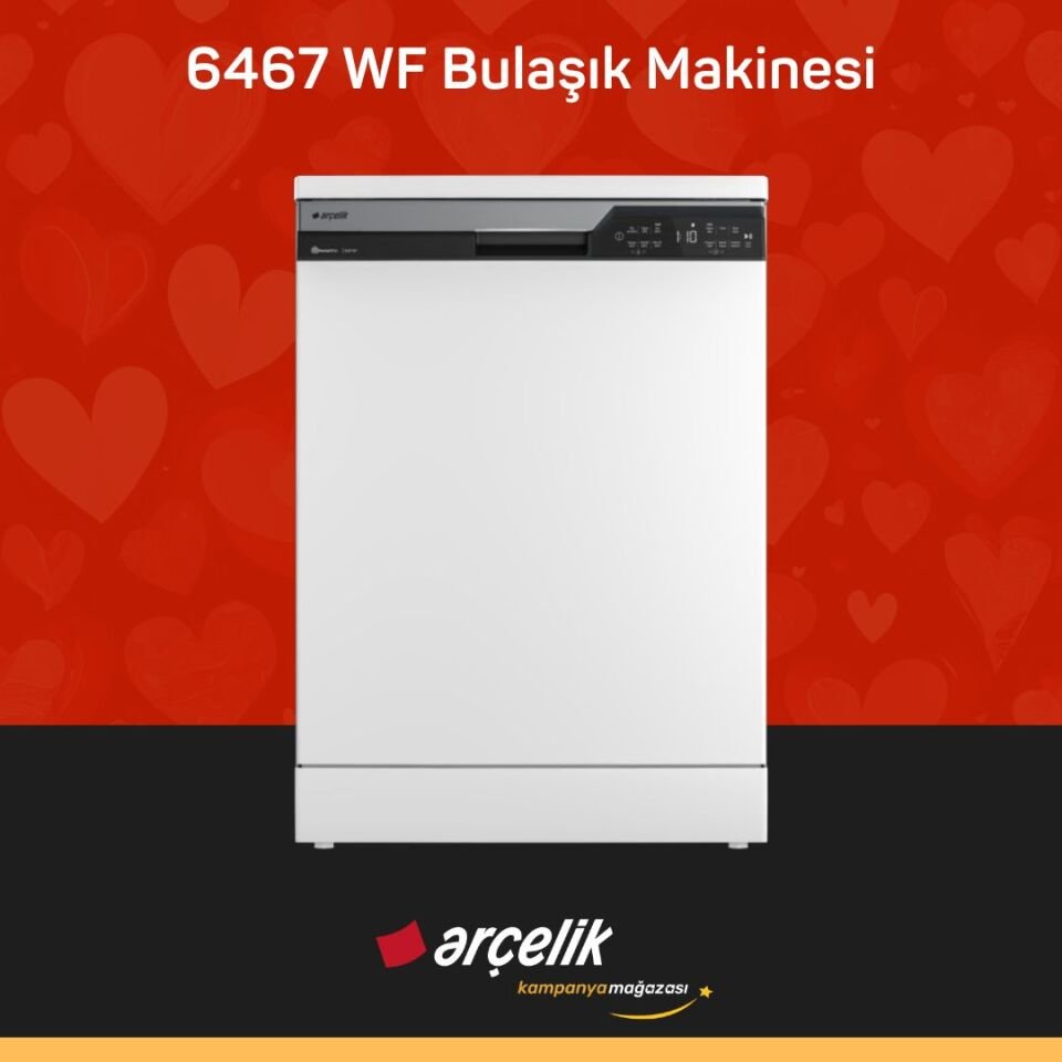 ARÇELİK 6467 WF Bulaşık Makinesi