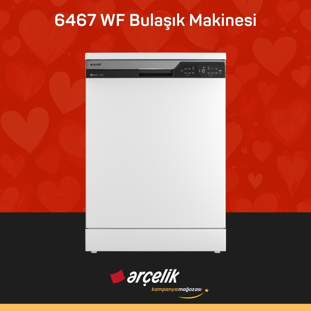 ARÇELİK 6467 WF Bulaşık Makinesi
