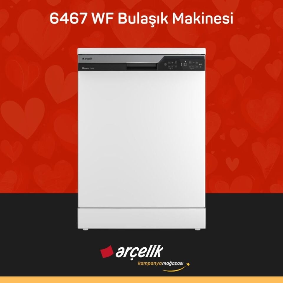 ARÇELİK 6467 WF Bulaşık Makinesi