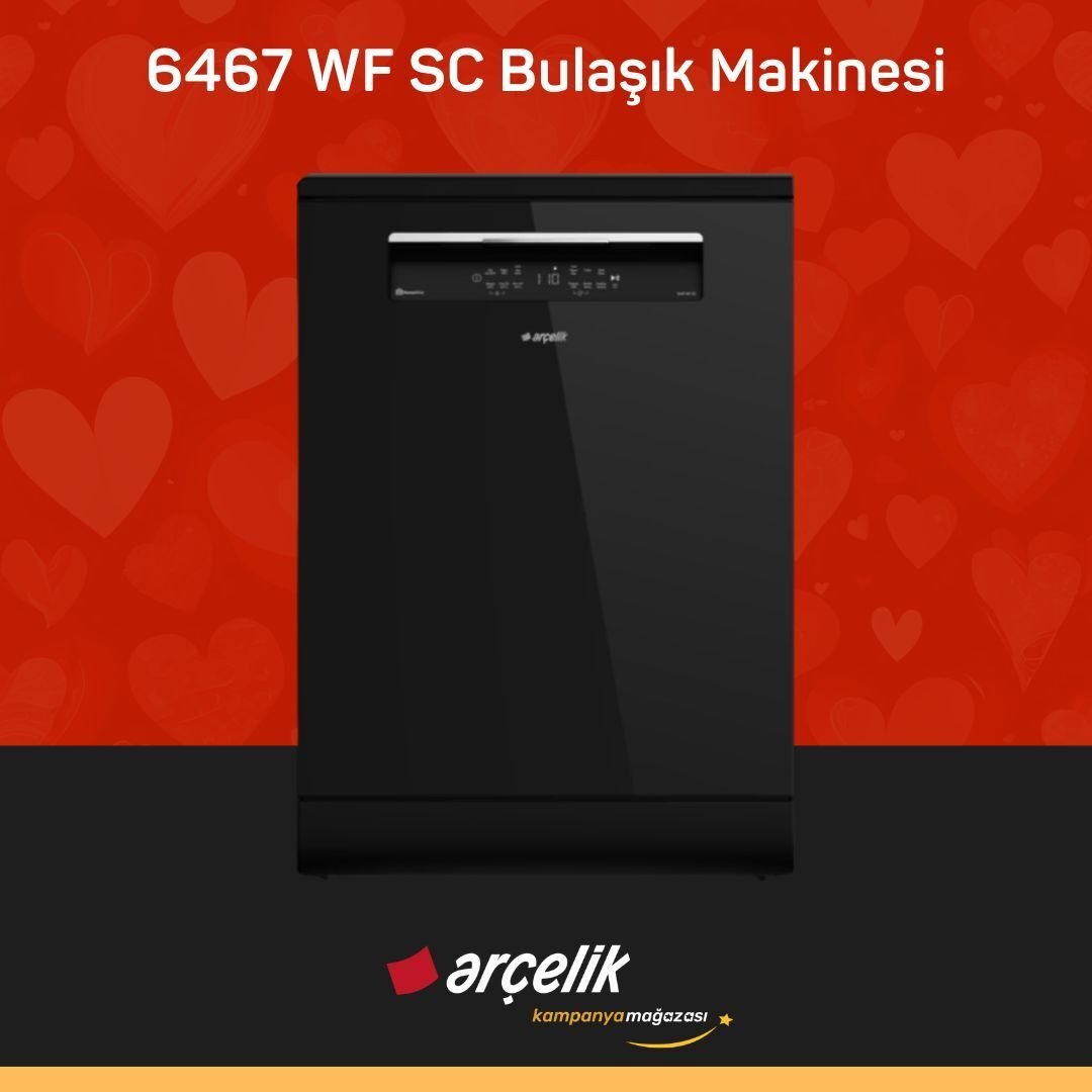 ARÇELİK 6467 WF SC Bulaşık Makinesi