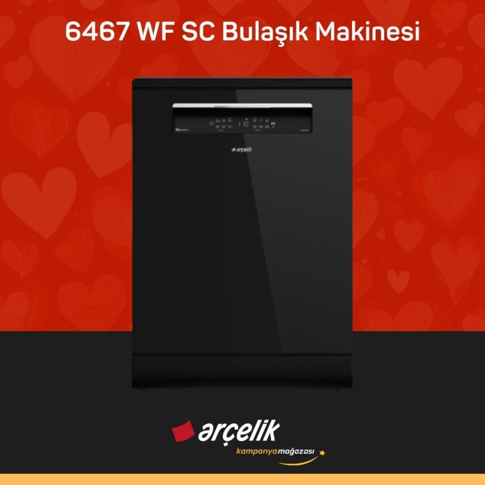 ARÇELİK 6467 WF SC Bulaşık Makinesi