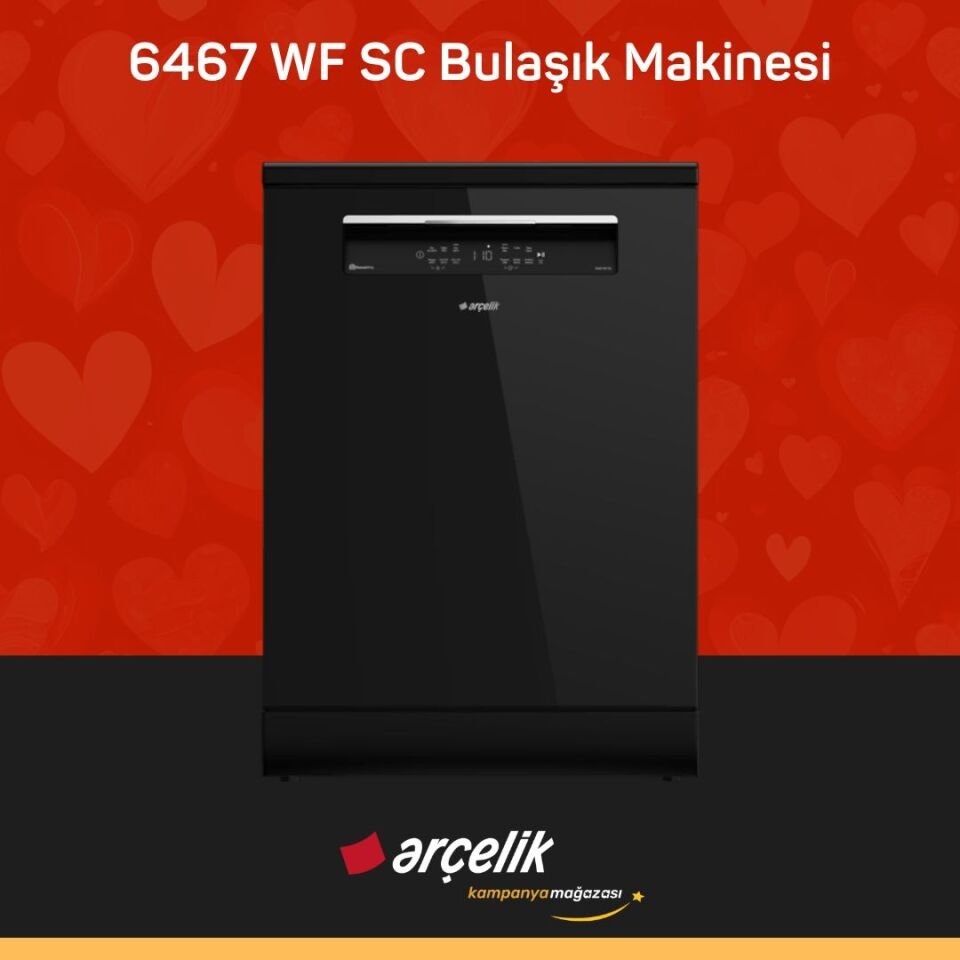 ARÇELİK 6467 WF SC Bulaşık Makinesi
