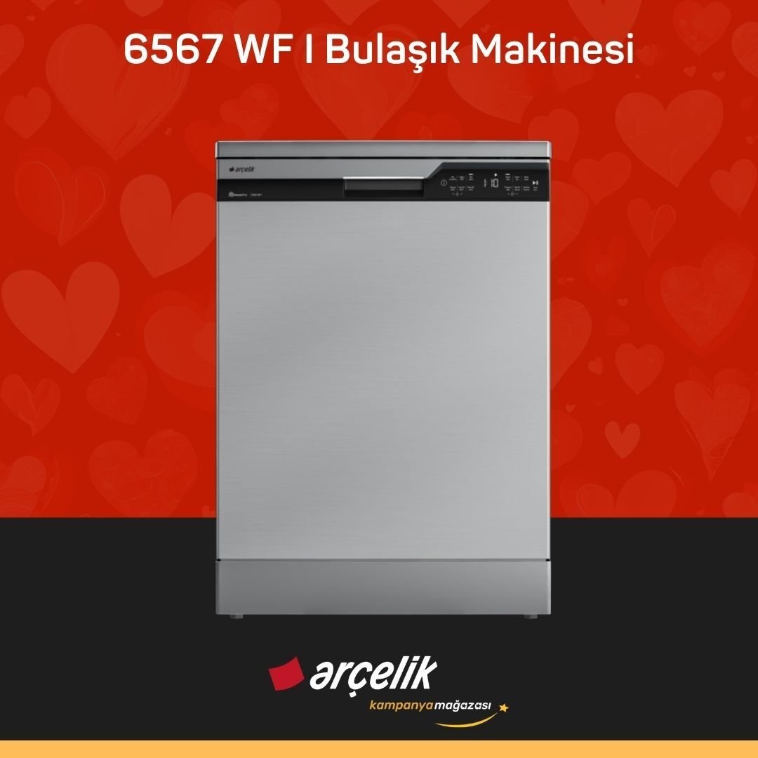 ARÇELİK 6567 WF I 6 Programlı Bulaşık Makinesi