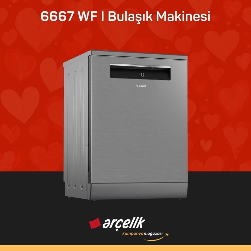 ARÇELİK 6667 WF I Bulaşık Makinesi