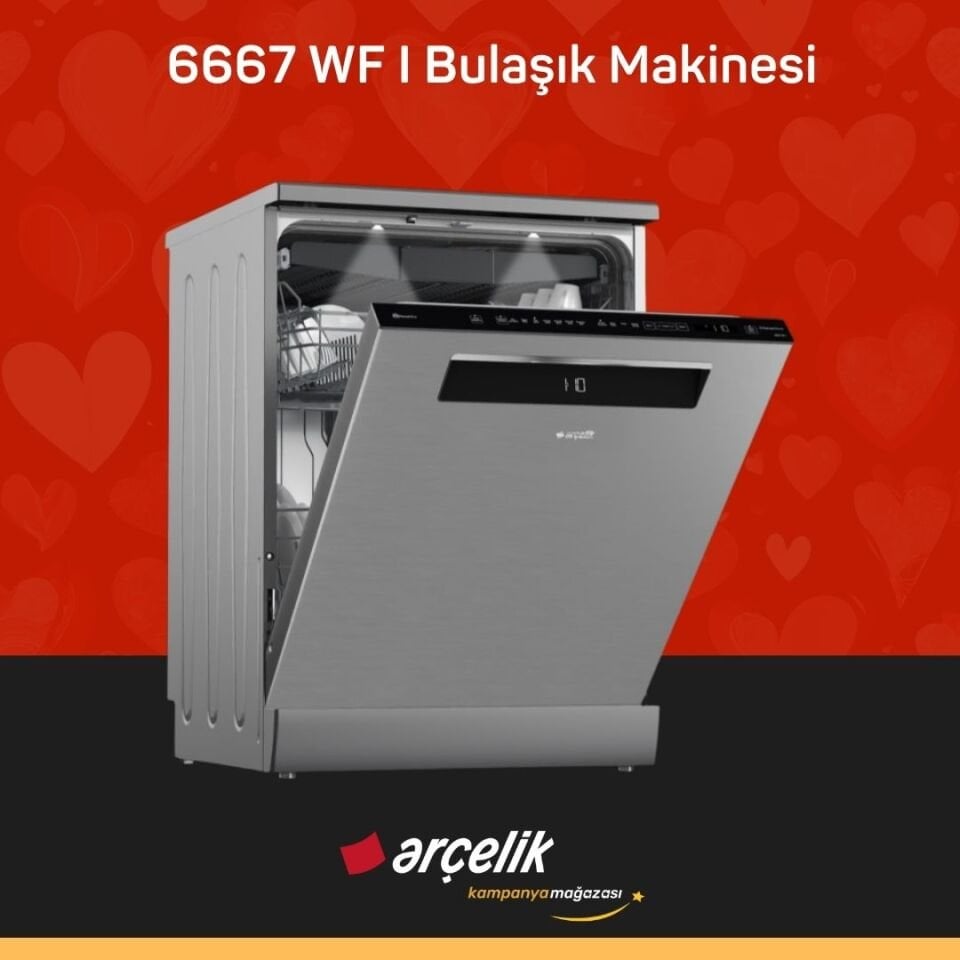 ARÇELİK 6667 WF I Bulaşık Makinesi