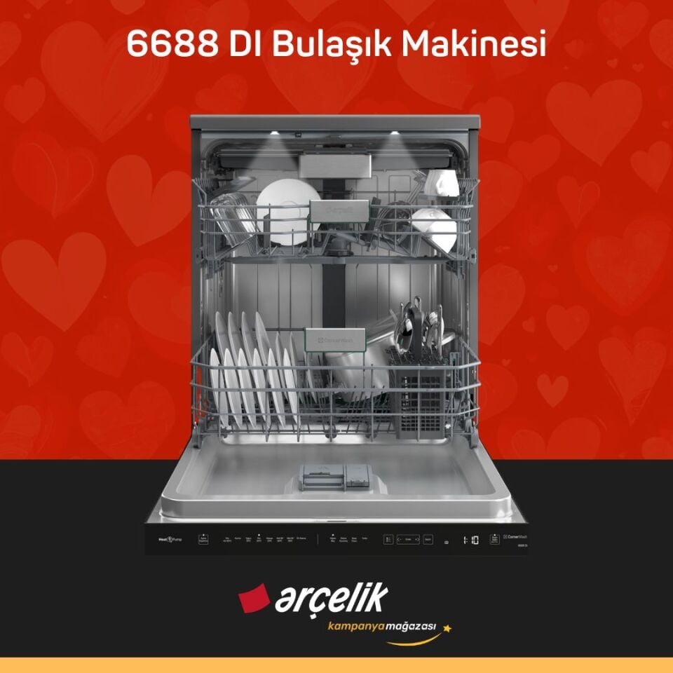 ARÇELİK 6688 DI Bulaşık Makinesi