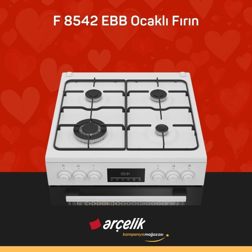 ARÇELİK F 8542 EBB Ocaklı Fırın