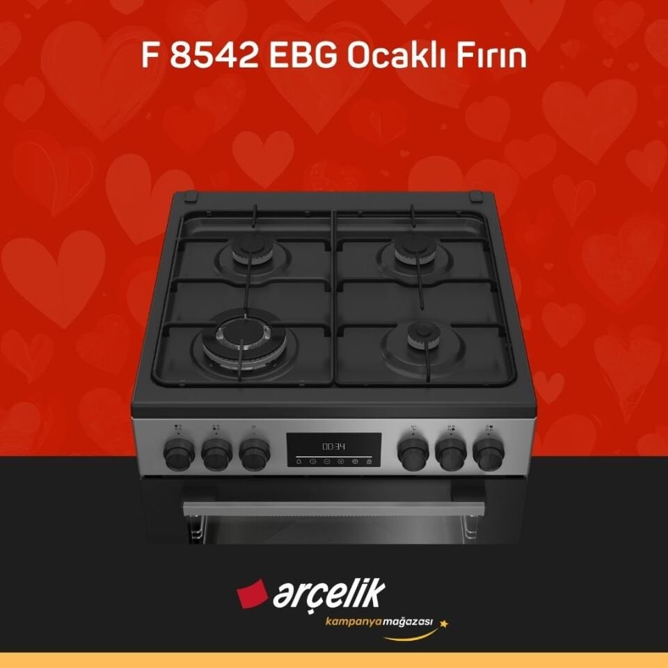 ARÇELİK F 8542 EBG Ocaklı Fırın