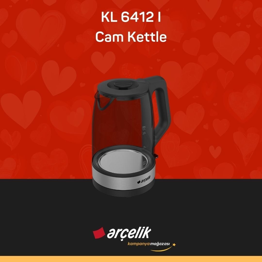 ARÇELİK KL 6412 I Cam Kettle