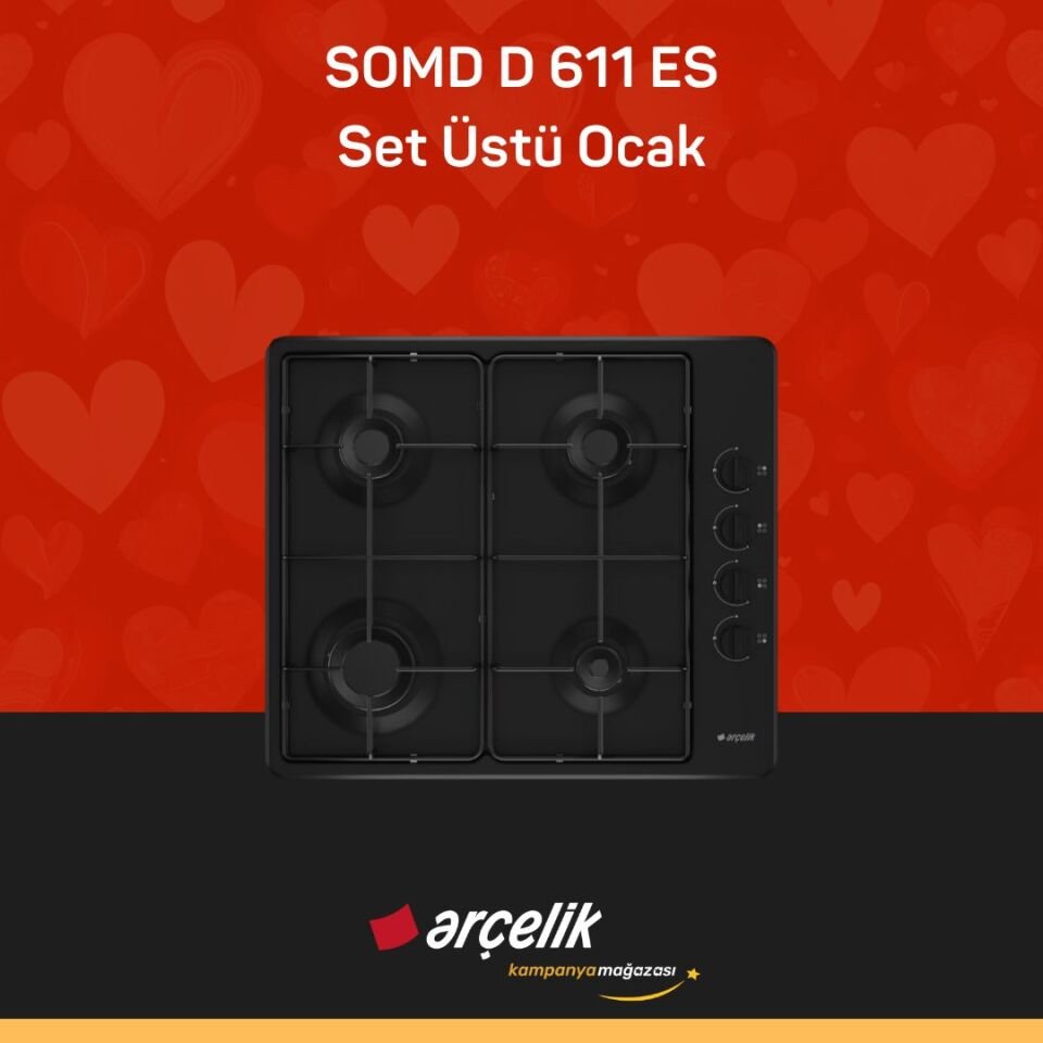 ARÇELİK SOMD D 611ES Set Üstü Ocak