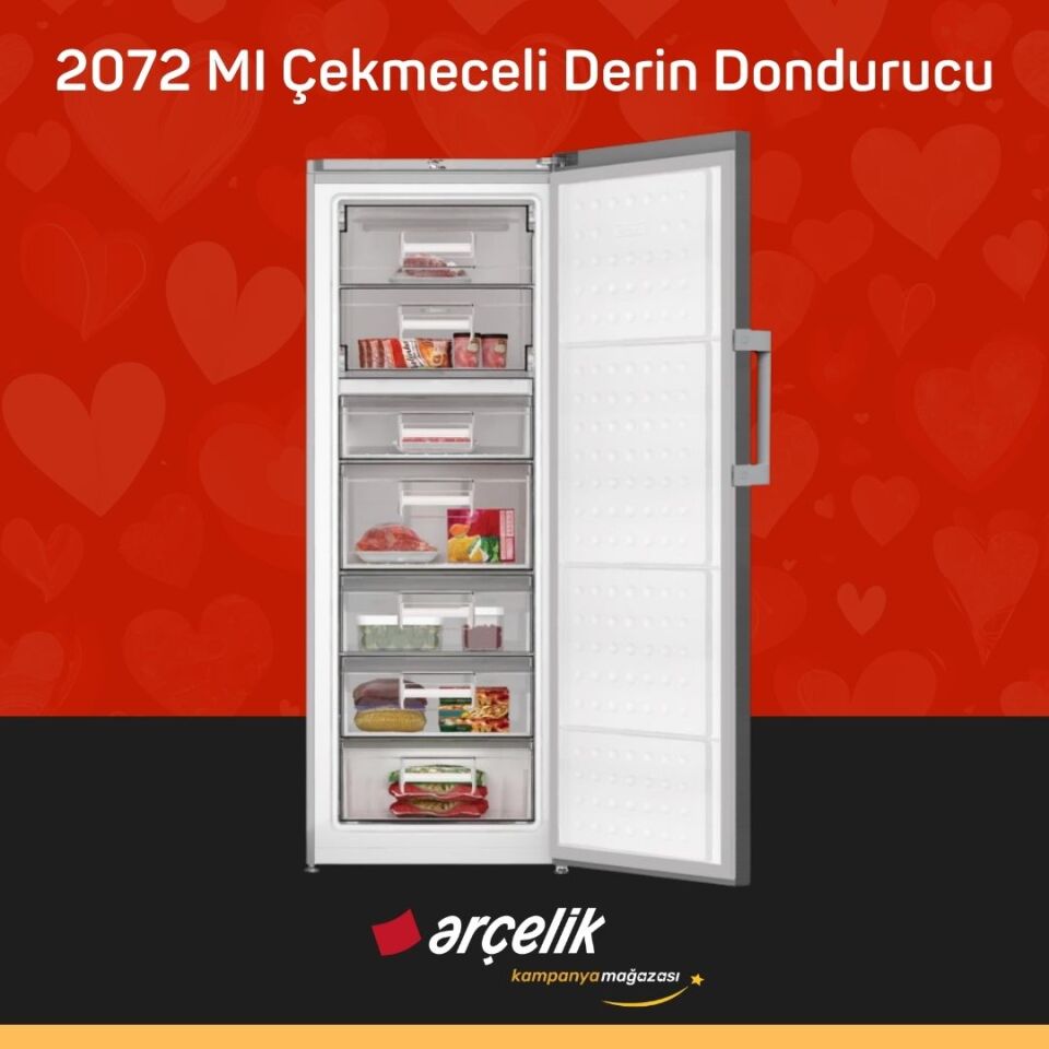 ARÇELİK 2072 MI 7 Bölmeli Derin Dondurucu