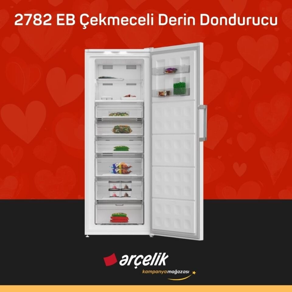ARÇELİK 2782 EB 8 Bölmeli Derin Dondurucu