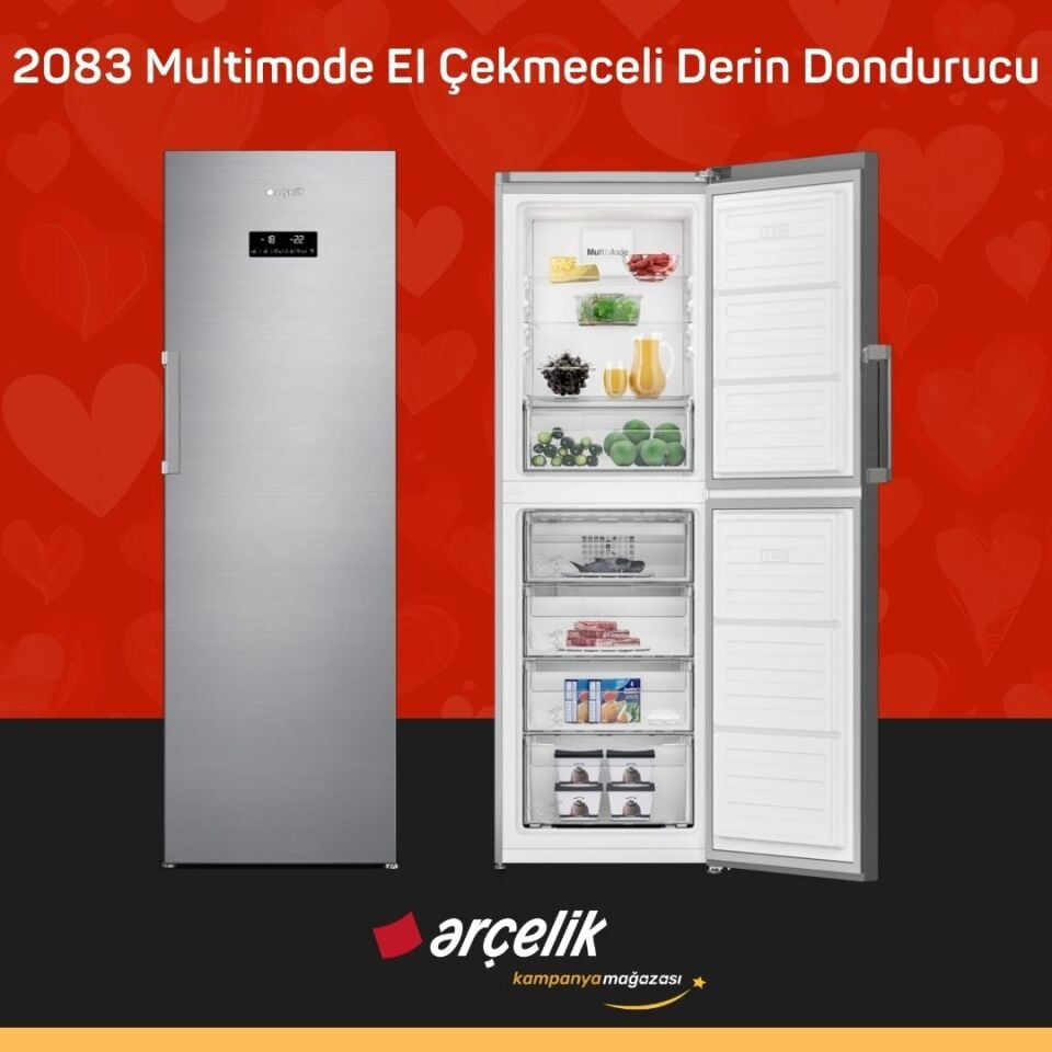 ARÇELİK 2083 Multimode EI Çekmeceli Derin Dondurucu