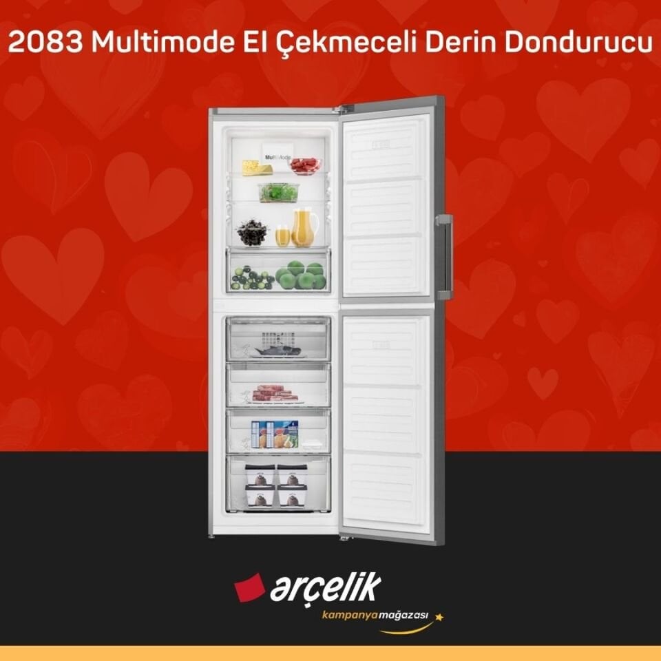 ARÇELİK 2083 Multimode EI Çekmeceli Derin Dondurucu