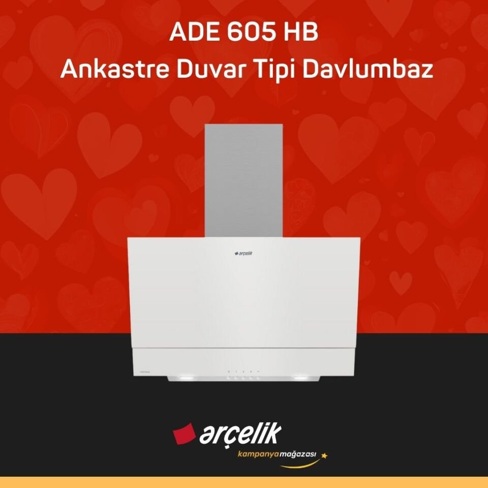 ARÇELİK ADE 605 HB Ankastre Duvar Tipi Davlumbaz