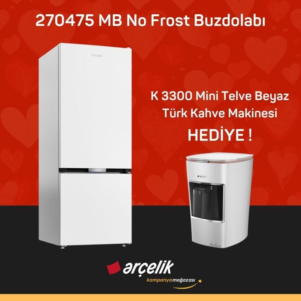 ARÇELİK 270475 MB Alttan Donduruculu Buzdolabı