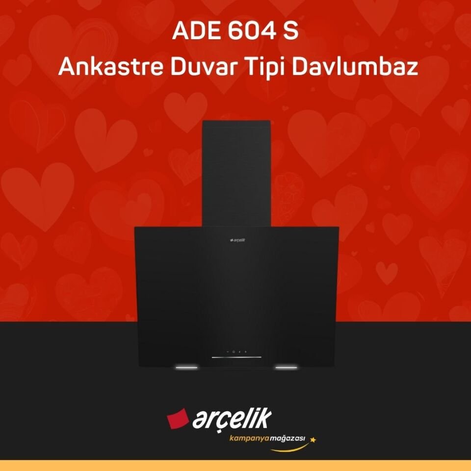 ARÇELİK ADE 604 S Ankastre Duvar Tipi Davlumbaz