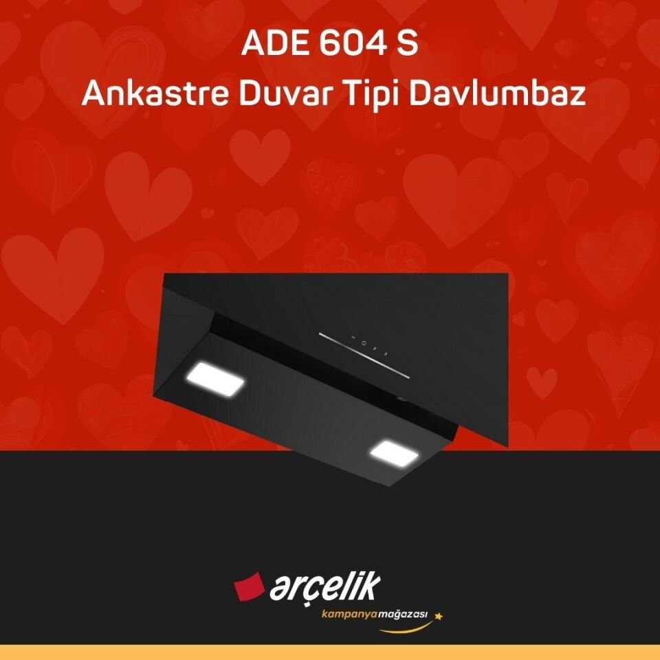ARÇELİK ADE 604 S Ankastre Duvar Tipi Davlumbaz