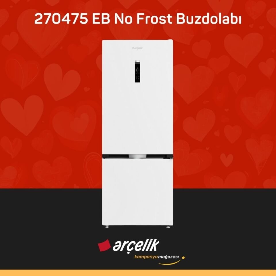 ARÇELİK 270475 EB Alttan Donduruculu Buzdolabı