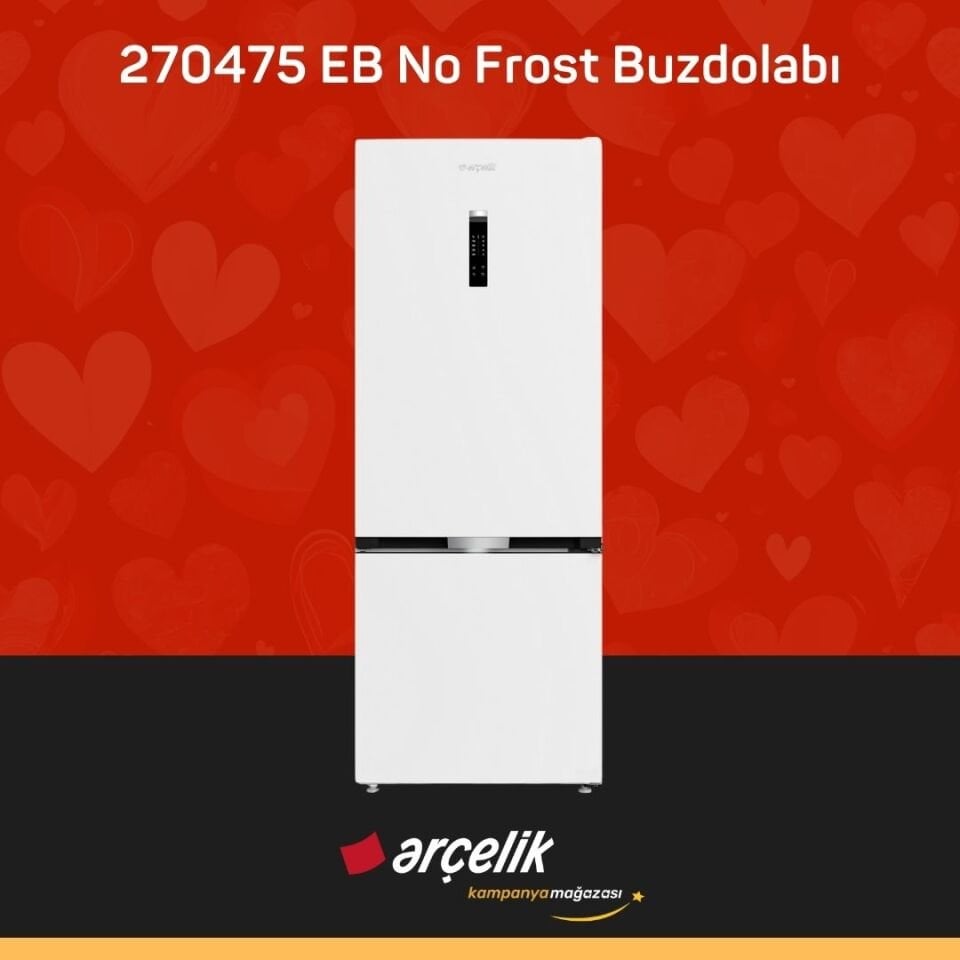 ARÇELİK 270475 EB Alttan Donduruculu Buzdolabı