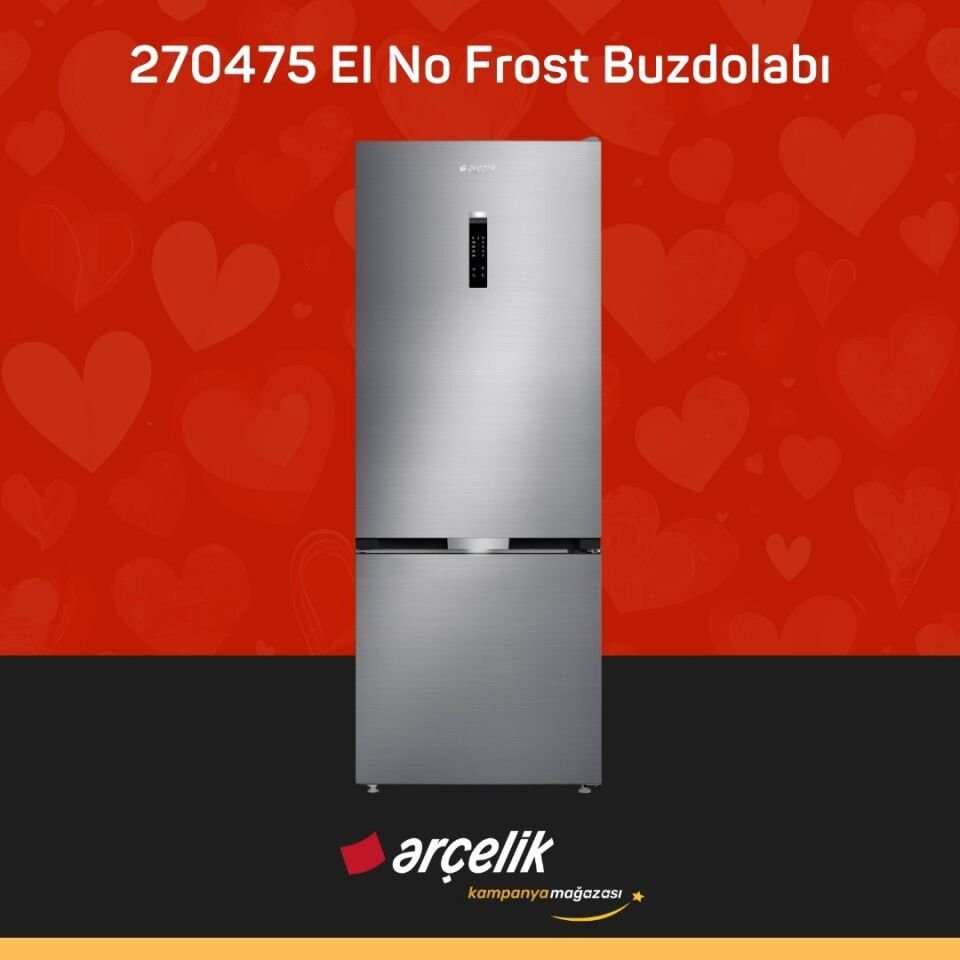ARÇELİK 270475 EI Alttan Donduruculu Buzdolabı