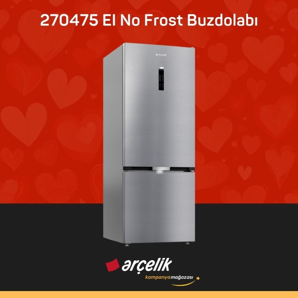 ARÇELİK 270475 EI Alttan Donduruculu Buzdolabı