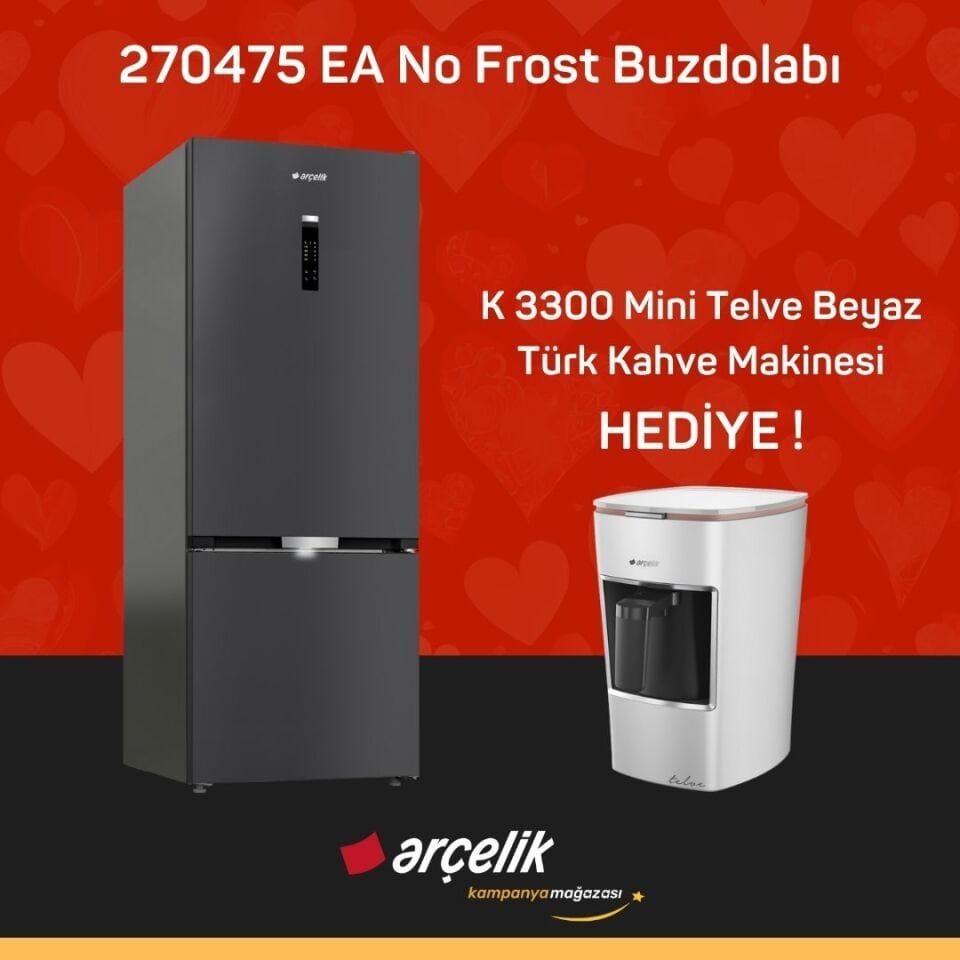 ARÇELİK 270475 EA Alttan Donduruculu Buzdolabı