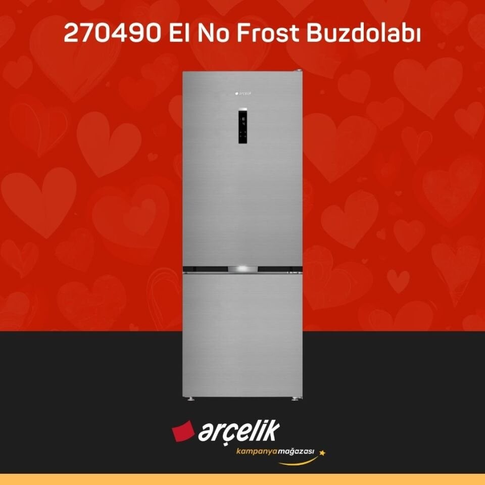 ARÇELİK 270490 EI Alttan Donduruculu Buzdolabı