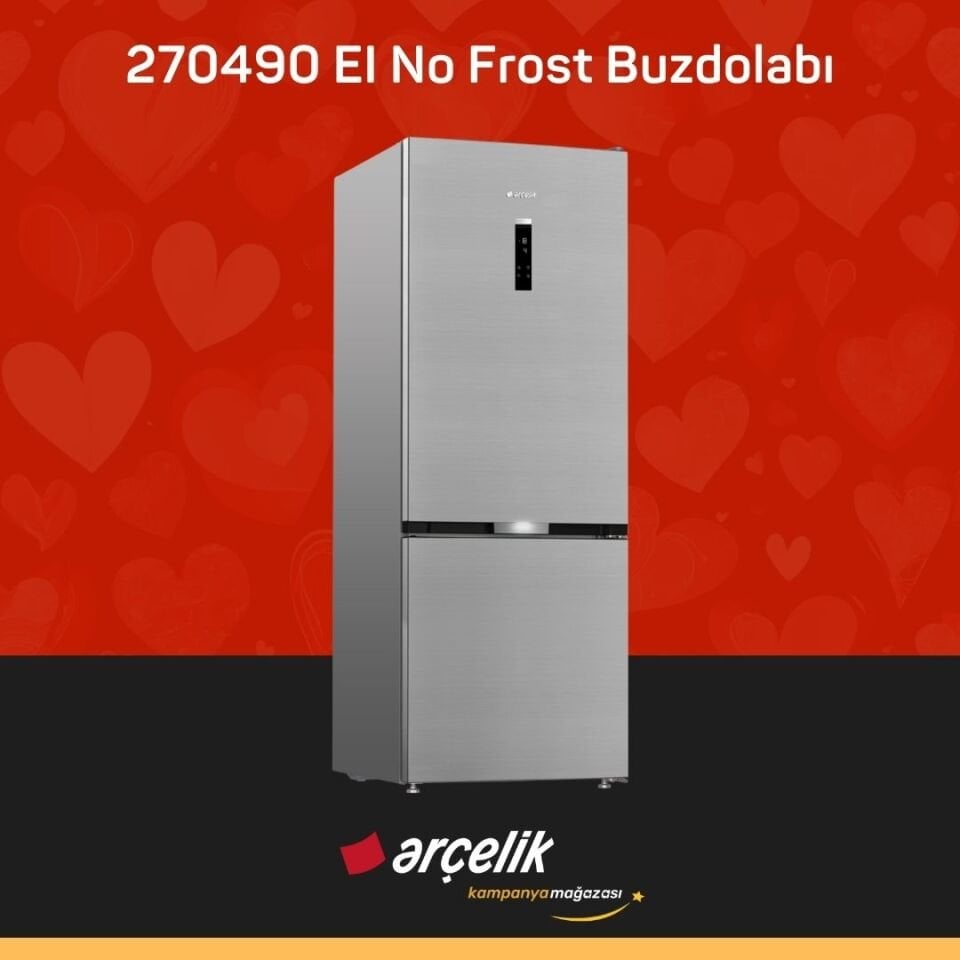 ARÇELİK 270490 EI Alttan Donduruculu Buzdolabı