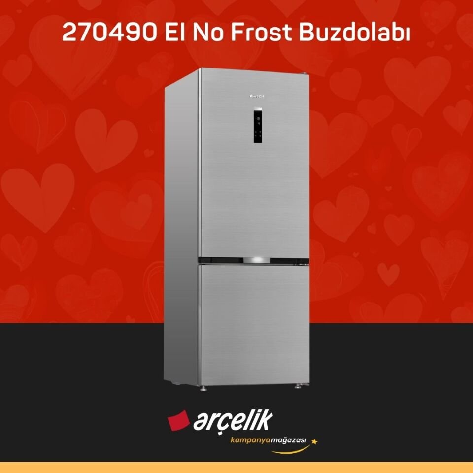 ARÇELİK 270490 EI Alttan Donduruculu Buzdolabı