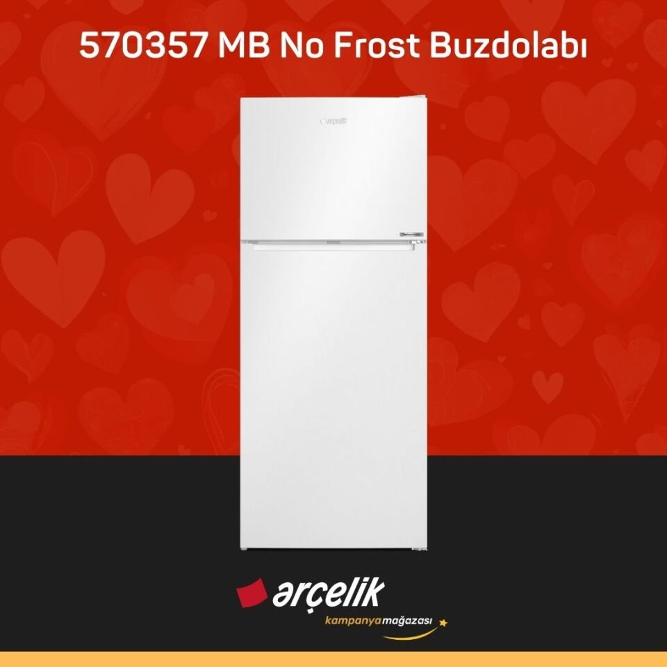 ARÇELİK 570357 MB Üstten Donduruculu Buzdolabı