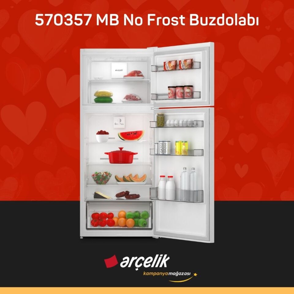 ARÇELİK 570357 MB Üstten Donduruculu Buzdolabı