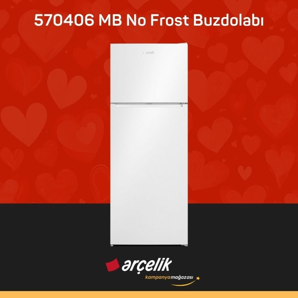 ARÇELİK 570406 MB Üstten Donduruculu Buzdolabı