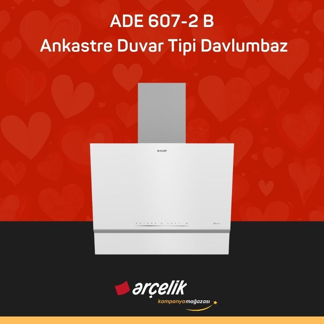 ARÇELİK ADE 607-2 B Ankastre Duvar Tipi Davlumbaz