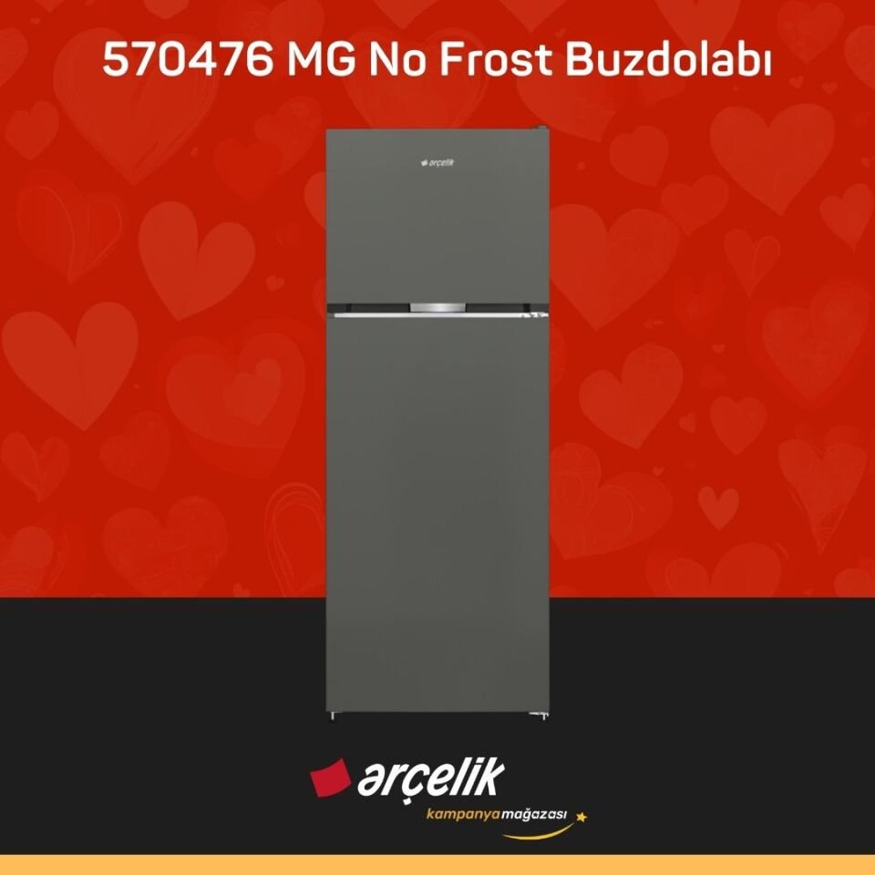 ARÇELİK 570476 MG Üstten Donduruculu Buzdolabı