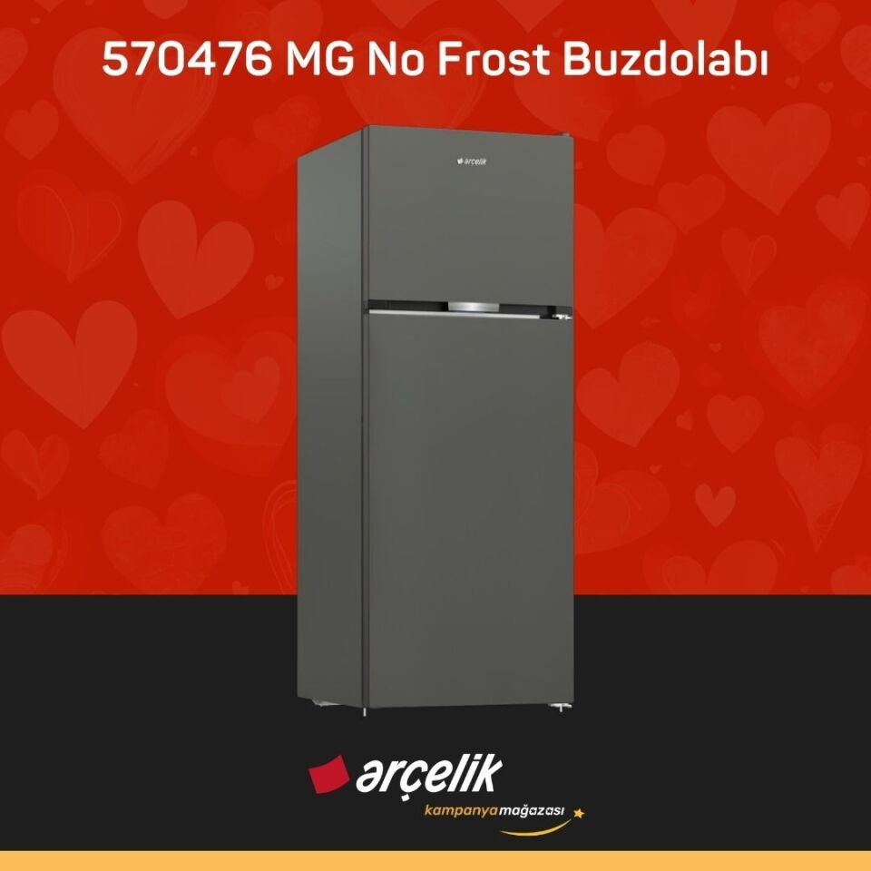 ARÇELİK 570476 MG Üstten Donduruculu Buzdolabı