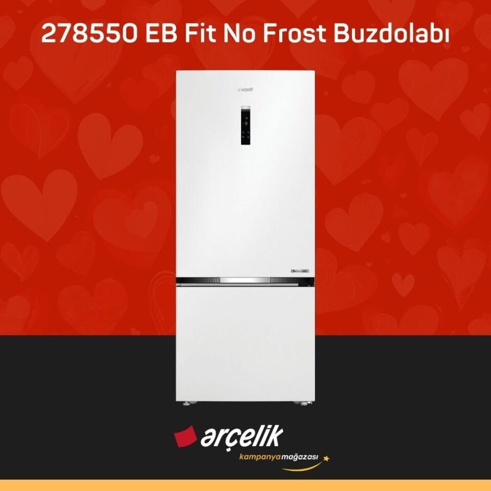 ARÇELİK 278550 EB Fit Alttan Donduruculu Buzdolabı