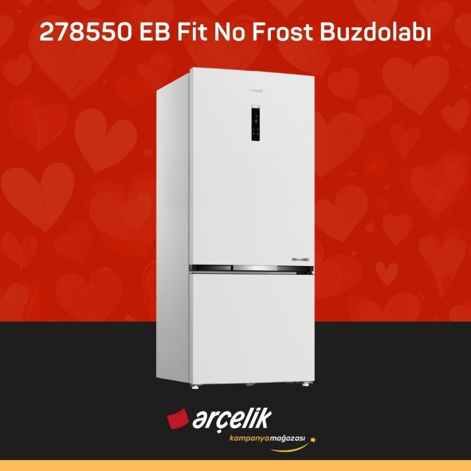 ARÇELİK 278550 EB Fit Alttan Donduruculu Buzdolabı