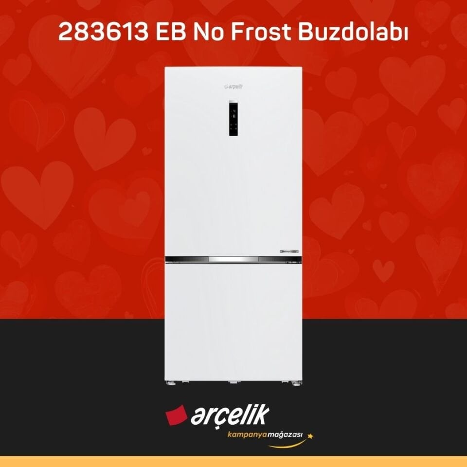ARÇELİK 283613 EB Alttan Donduruculu Buzdolabı