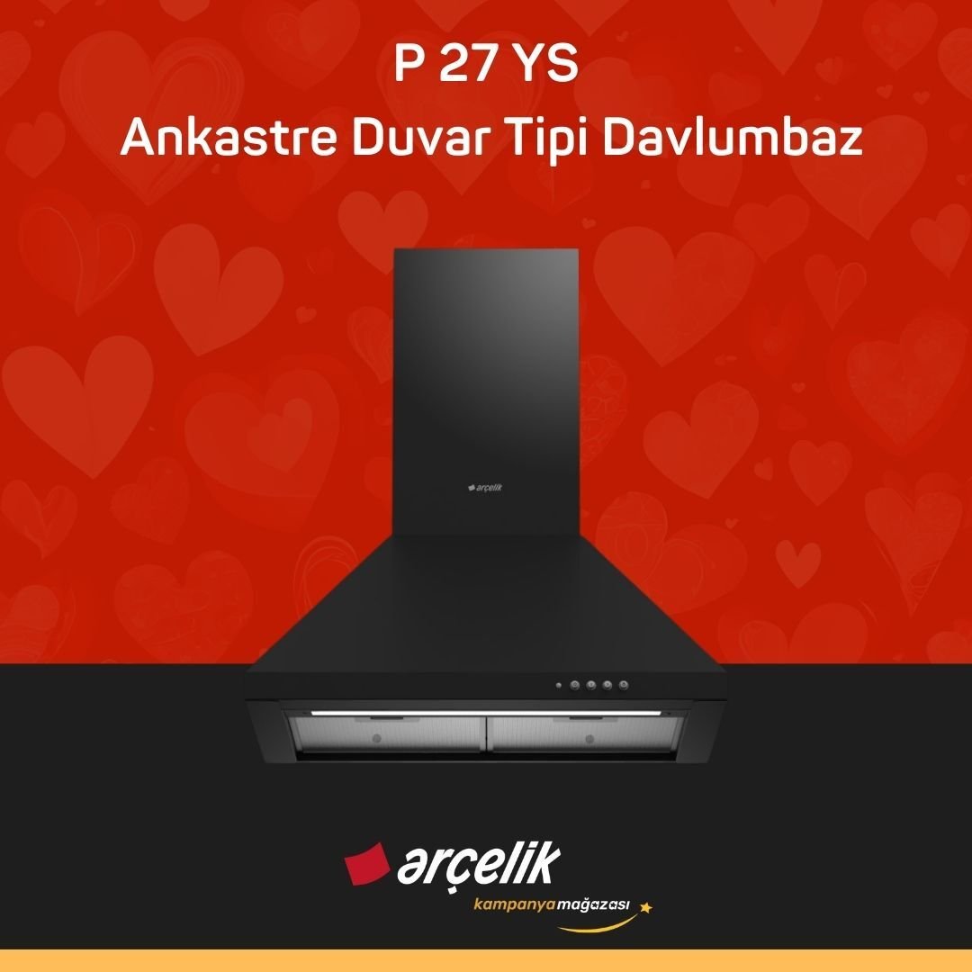 ARÇELİK P 27 YS Ankastre Duvar Tipi Davlumbaz