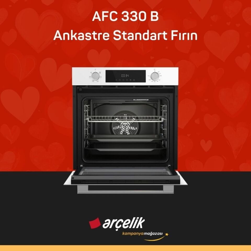 ARÇELİK AFC 330 B Fibona Serisi Ankastre Standart Fırın