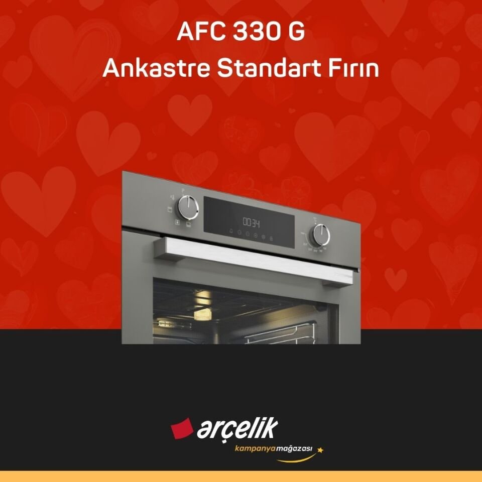 ARÇELİK AFC 330 G Fibona Serisi Ankastre Standart Fırın