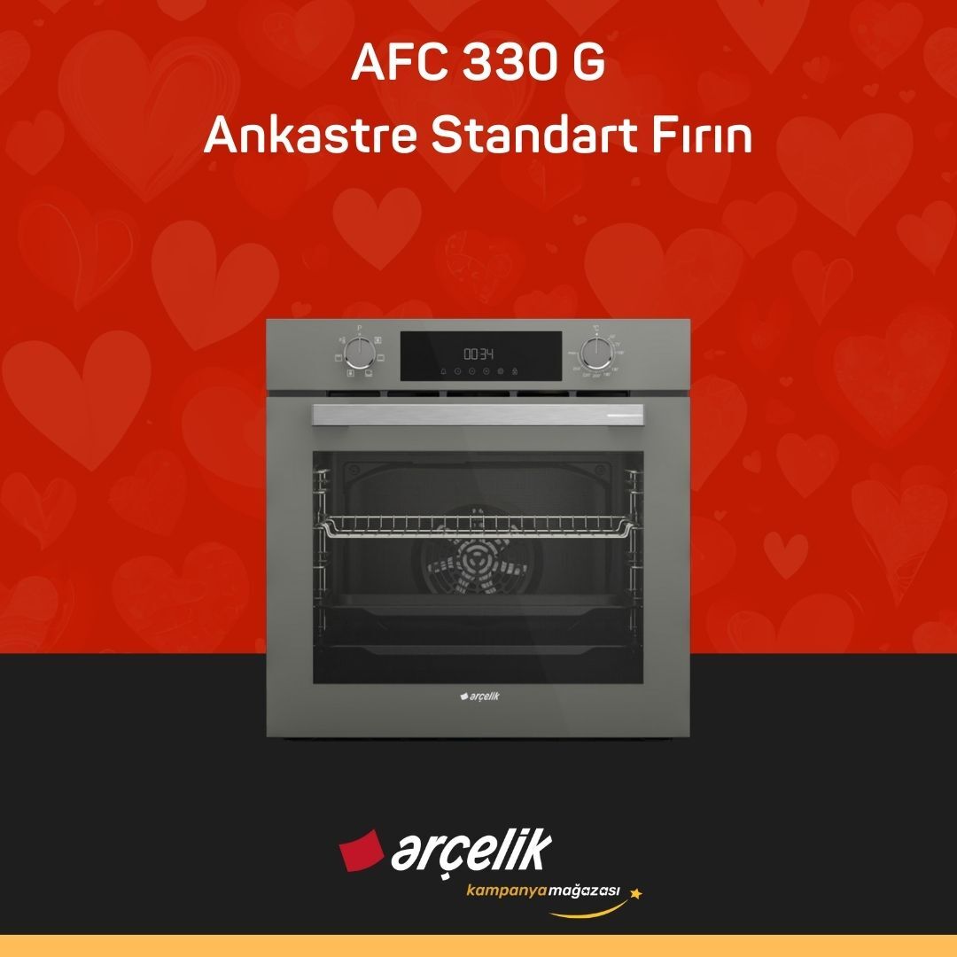 ARÇELİK AFC 330 G Fibona Serisi Ankastre Standart Fırın