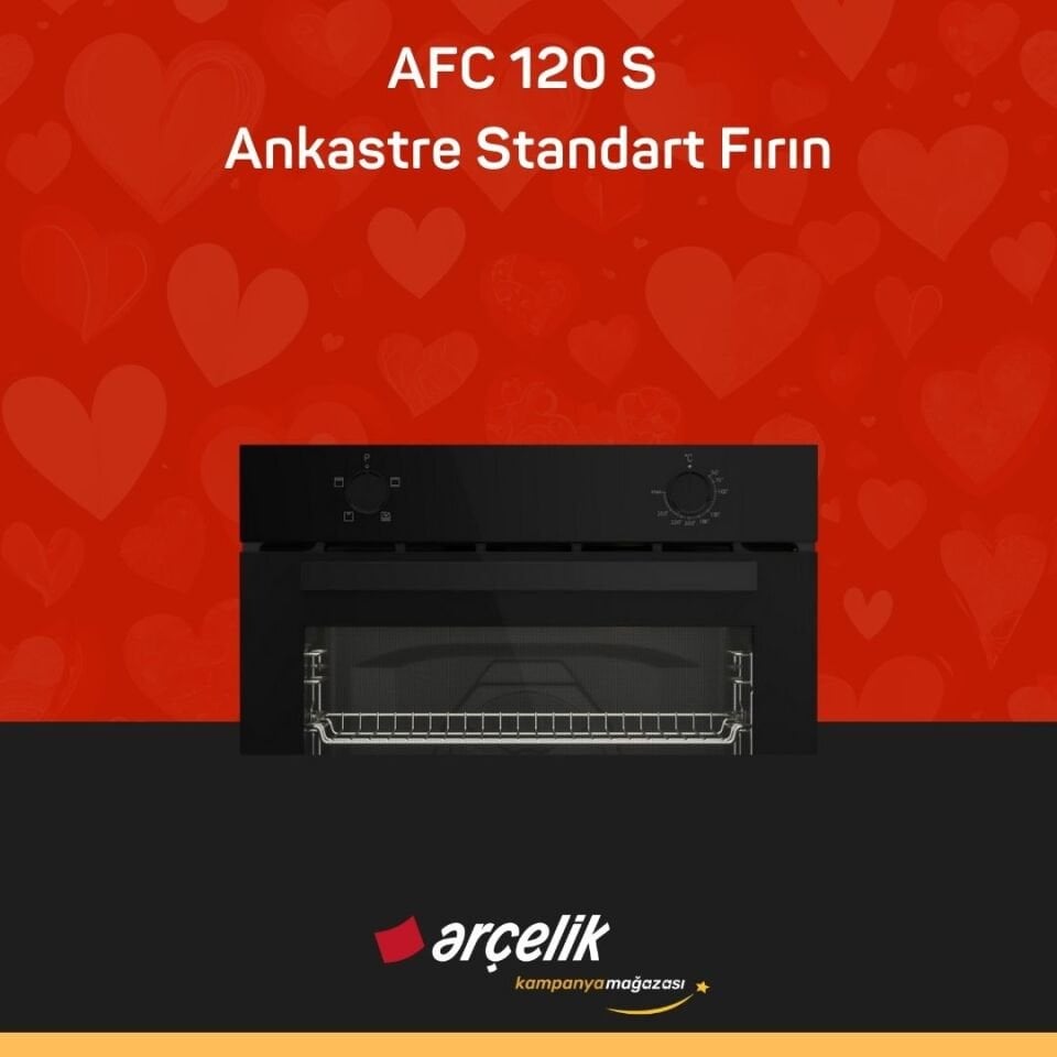 ARÇELİK AFC 120 S Fibona Serisi Ankastre Standart Fırın