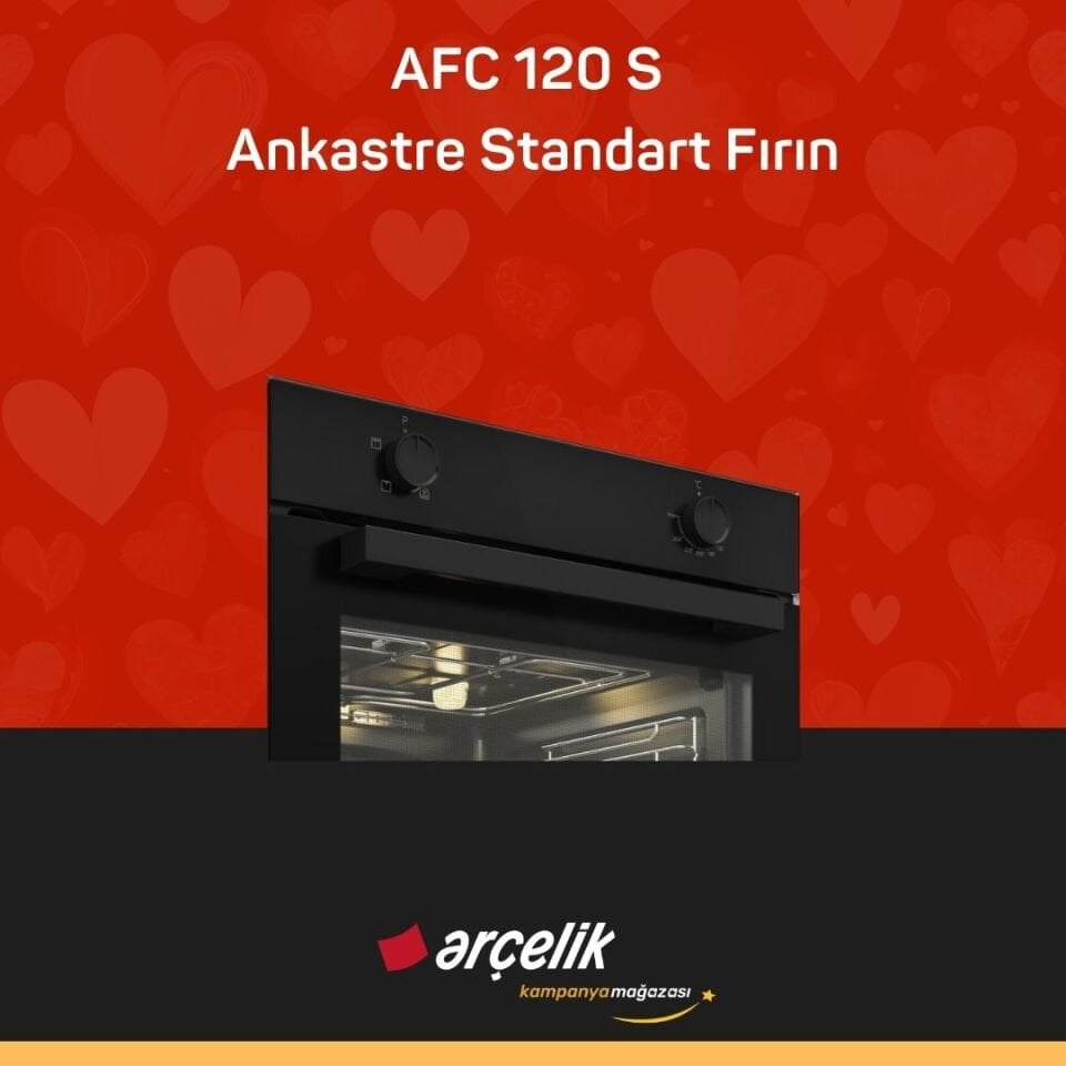 ARÇELİK AFC 120 S Fibona Serisi Ankastre Standart Fırın