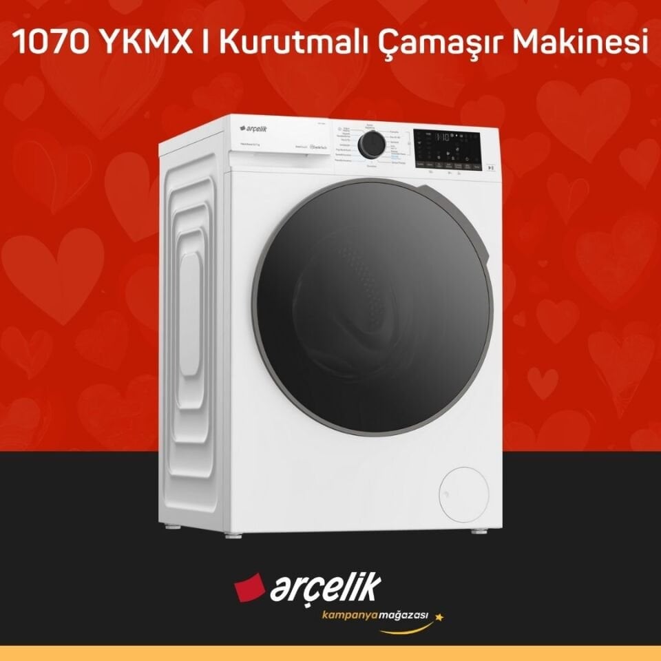 ARÇELİK 1070 YKMX I Kurutmalı Çamaşır Makinesi