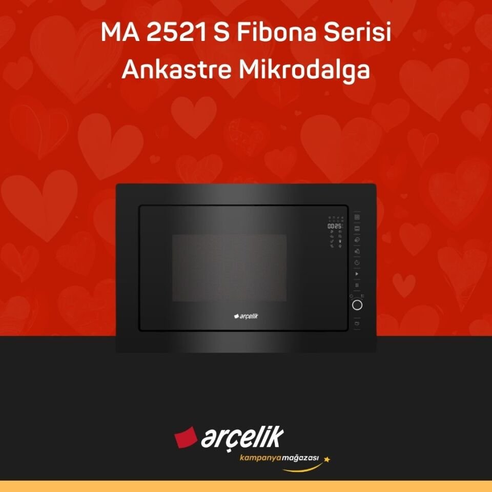 ARÇELİK MA 2521 S Fibona Serisi Ankastre Mikrodalga